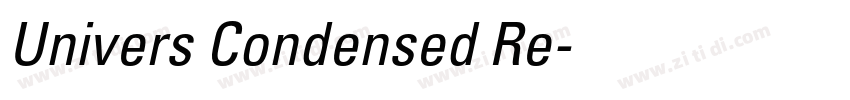 Univers Condensed Re字体转换